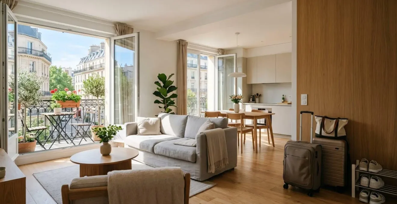 Appartement meublé lumineux avec vue dégagée, prêt pour une location de courte durée